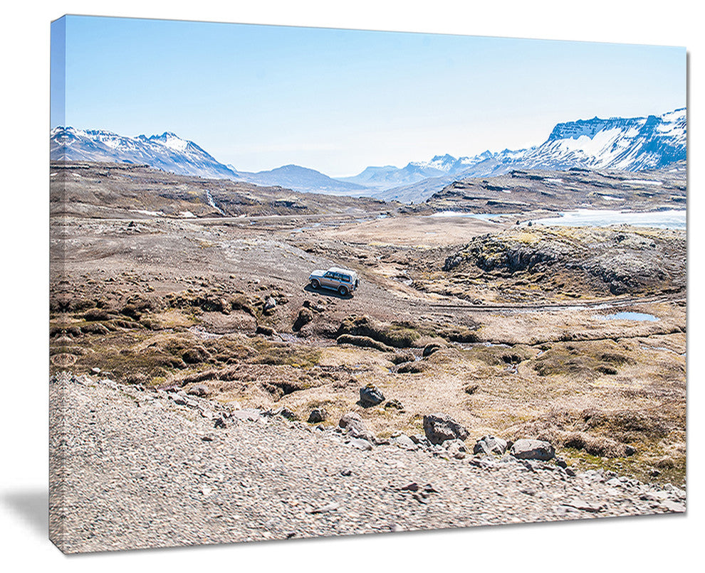 "Off-road Iceland Mountains" Landscape Wall Art Canvas Print", 20"x12"