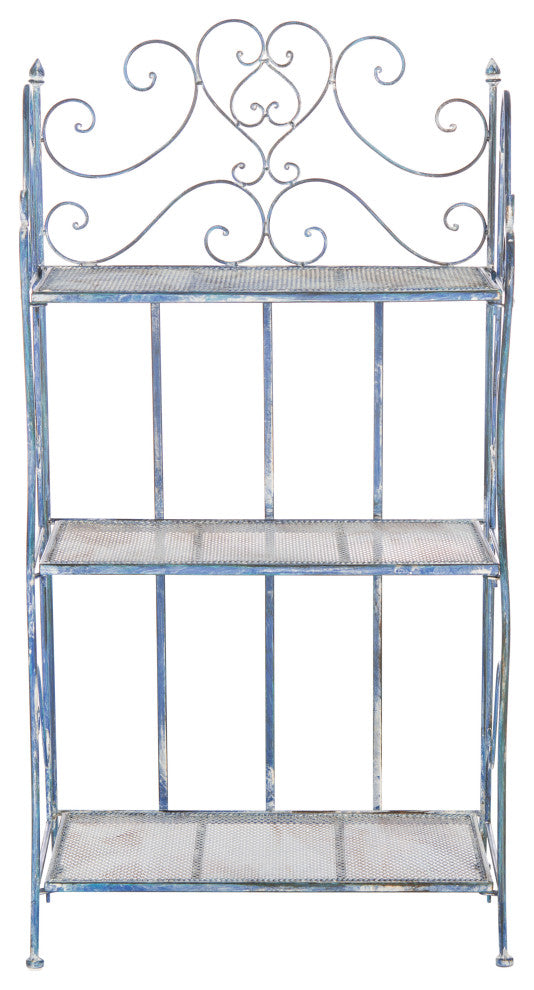 Safavieh Torus Patio 3-Tier Shelf Antique Blue