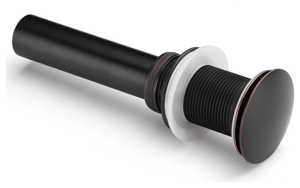 1-5/8" Push Pop-Up Drain Stopper No Overflow for Sink, Oil Rubbed Bronze