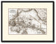 Oceania Vintage Sepia Map Canvas Print, 16"x21"