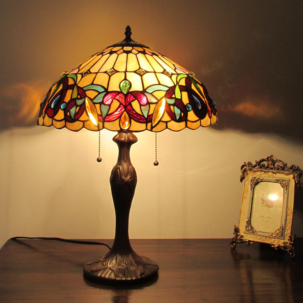 Serenity 2-Light Victorian Table Lamp