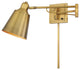 1-Light Adjustable Wall Sconce, Brass