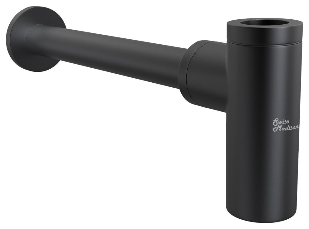 Bottle Trap Drain, Matte Black