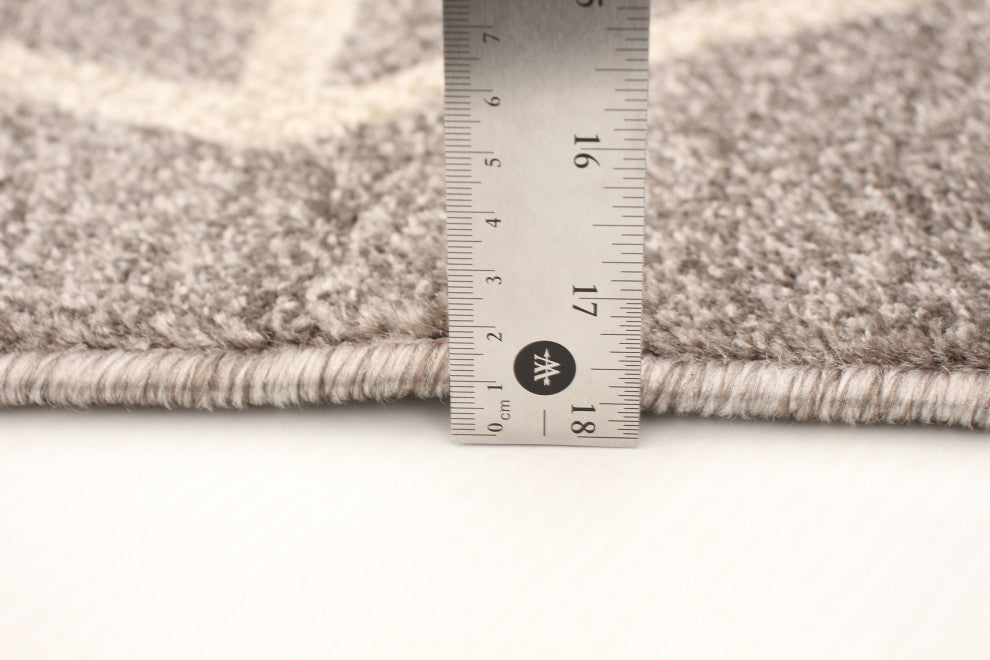 Ana eCarpetGallery Area Rug, Gray-Ivory, 7'10"x10'2"