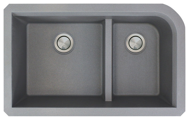 Transolid Radius Granite 31-in Undermount Kitchen Sink