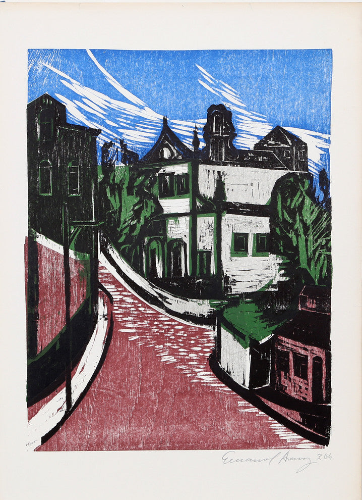 Street Scene from the Bahia Portfolio- Emanoel Araujo
