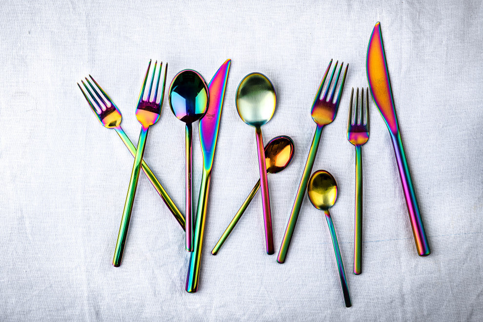 Due Flatware Set, Rainbow, 5 Pcs.