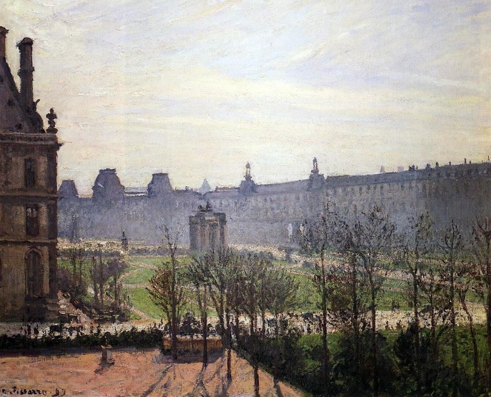 Camille Pissarro The Carrousel: Autumn, Morning - 20" x 25" Premium Canvas Print