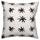 Black and White Asterisk Throw Pillow, 18"x18", Cover Only