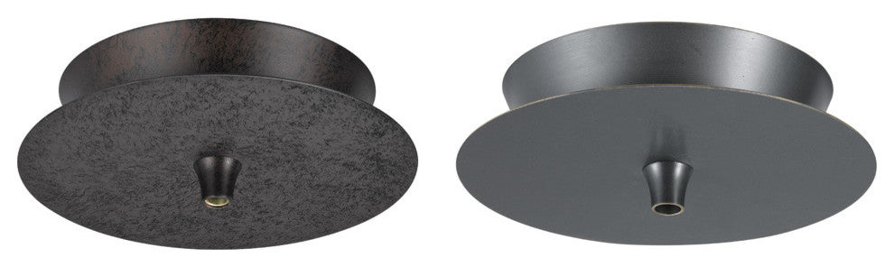 1 Light Round Canopy For 120V 6" Diameter, Dark Bronze Finish