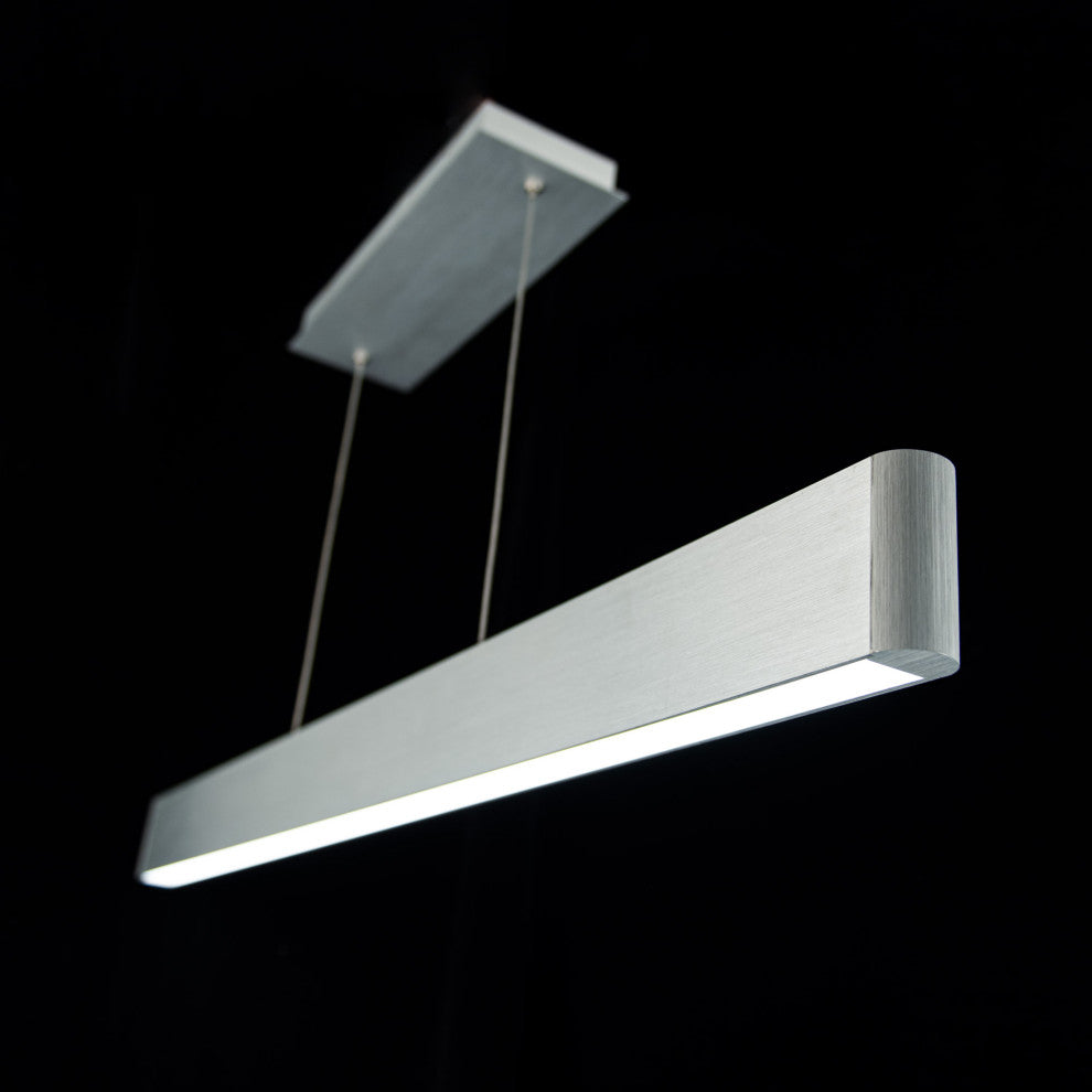 Volo LED Pendant 3000K, Brushed Aluminum, 44"