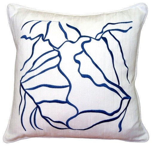 Pillow Decor - Summer Breeze Blue 20 x 20 Throw Pillow