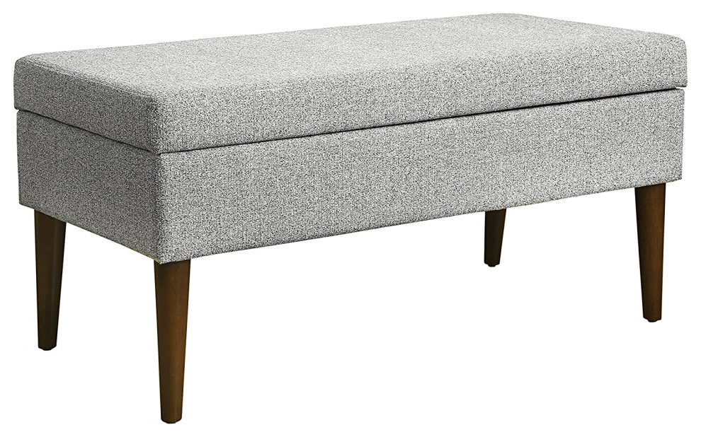 Large Ottoman Bench with Storage for Living Room & Bedroom, Ash Gray