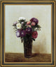 Henri FantinLatour Vase of Flowers: Queens Daisies Framed Canvas Print, 20"x25"