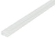 0.63"x8" Crystal Glass Liner, White River, Set of 10