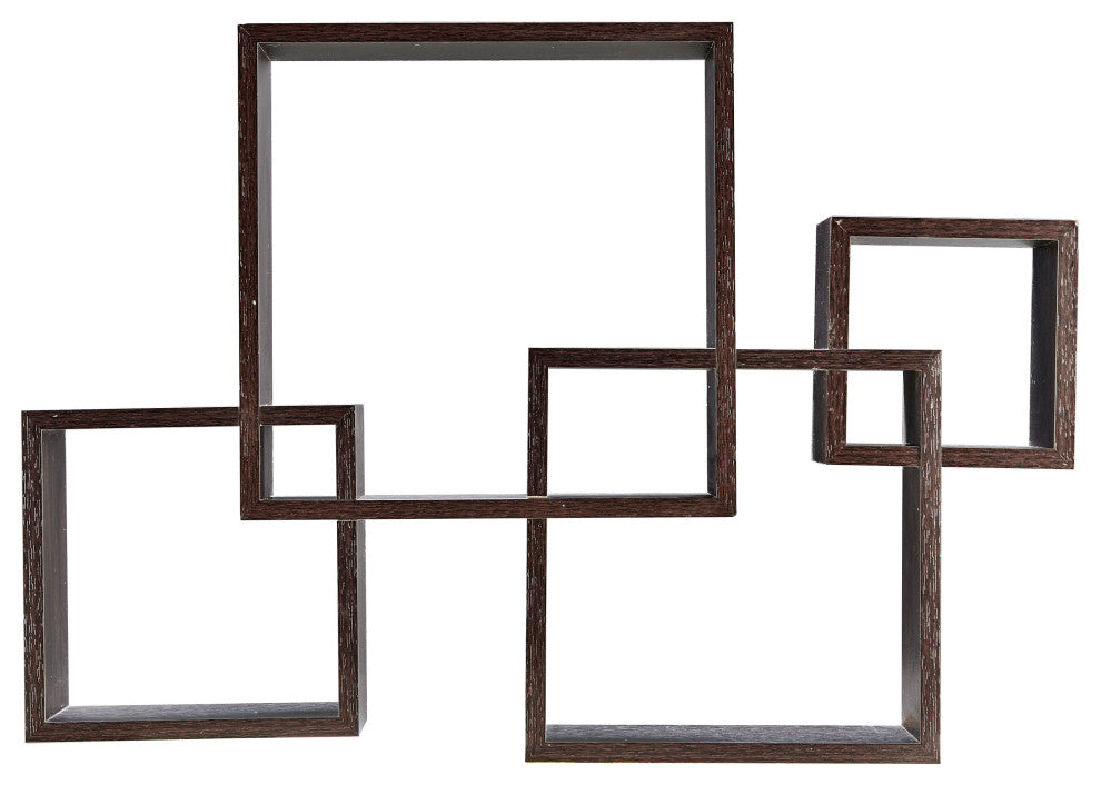 Danya B Intersecting Cube Shelves, Black