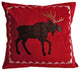 Moose Pillow, Red