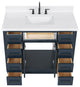 Ariel Hepburn 42" Single Rectangle Sink Vanity, Carrara Quartz