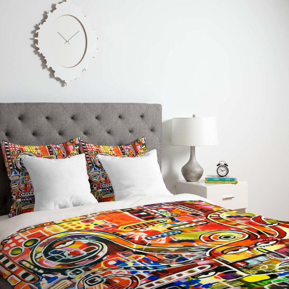 Deny Designs Robin Faye Gates It Came From Detroit Duvet Cover - Lightweight