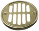 Shower Strainer Set With Screws, Grill and Crown, Polished Brass