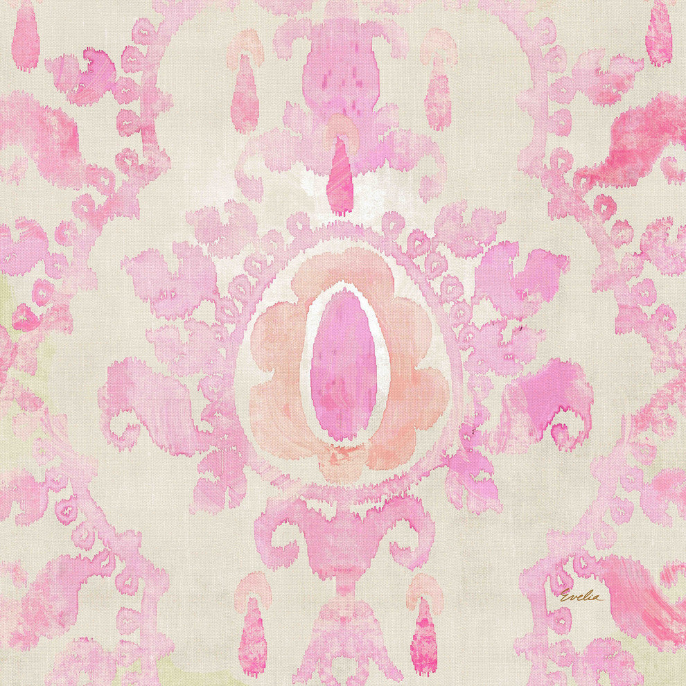 "Pink" Painting Print on Canvas by Evelia