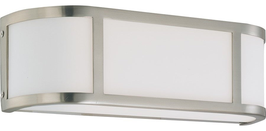 Transitional Light Odeon 2-Light Wall Sconce, Brushed Nickel Finish