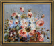 Pierre Auguste Renoir Roses from Wargemont Framed Premium Canvas Print, 20"x25"