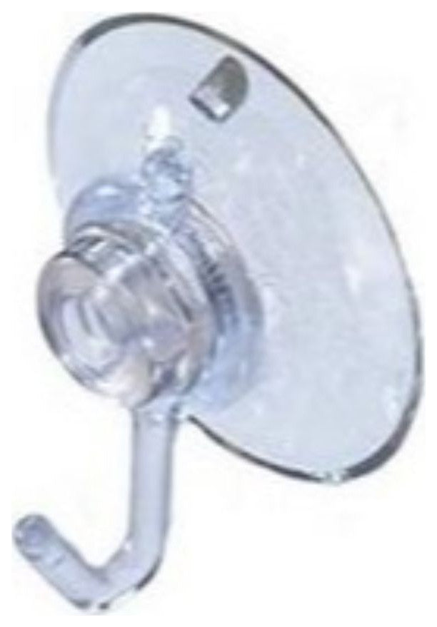 Pack of 6 Medium Suction Cup Hooks for Hanging Christmas Lights and Decorations