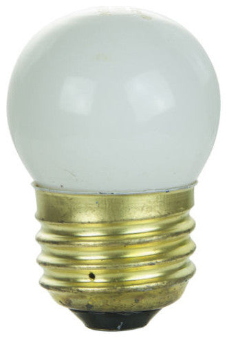 Sunlite 7.5 Watt S11 Indicator, Medium Base, White, 25 Pack
