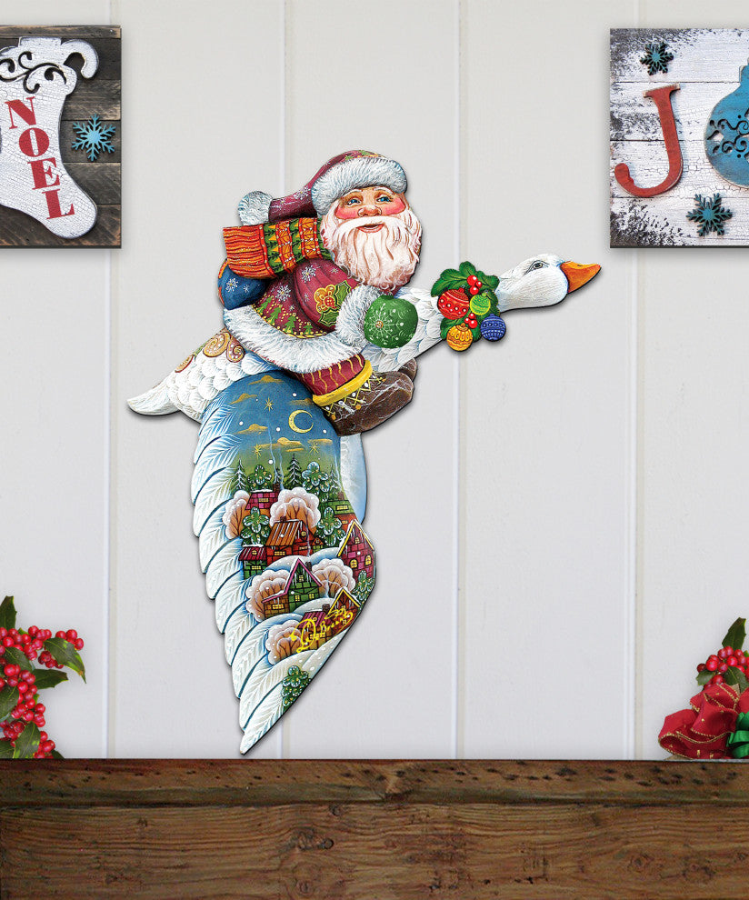 Goose Traveling Santa Door Ha - 8114060H