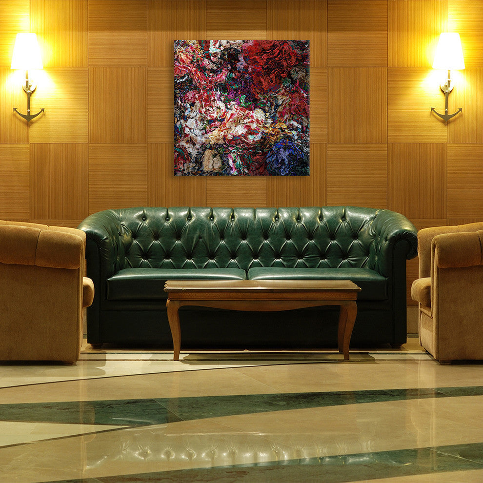 "A Few Flowers of the Garden" by Diego Tirigall, 26"x26"