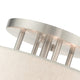 Brushed Nickel French Country, Floral, Transitional, Semi Flush