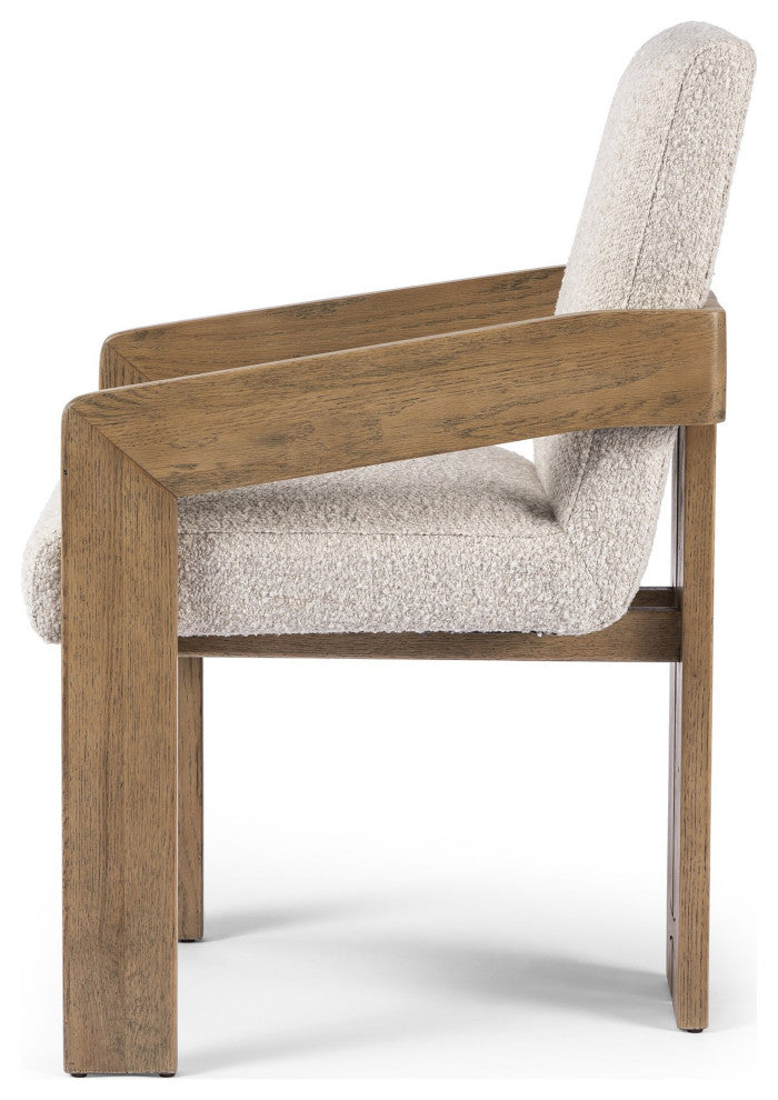 Roxy Dining Armchair Somerton Ash, Smoked Grey