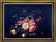 Rachel Ruysch Basket of Flowers Framed Premium Canvas Print, 18"x27"