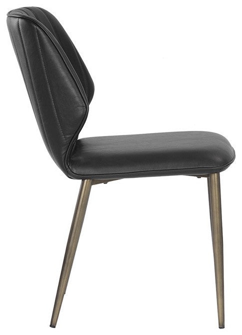 Clinton Dining Chair, Bronze, Bravo Black, Set of 2