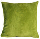 Pillow Decor - Wide Wale Corduroy 22 x 22 Throw Pillows, Green