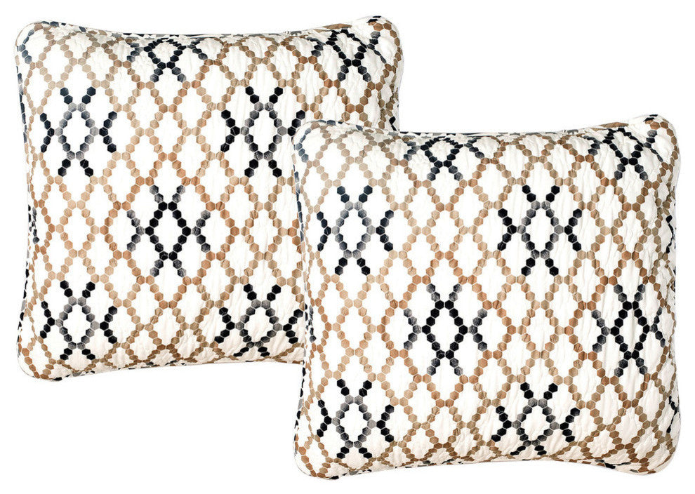 Tradewinds Quilted 7 Piece Bed Spread Set, Queen