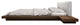 Akanji Bed White Eco Leather and Walnut / Queen