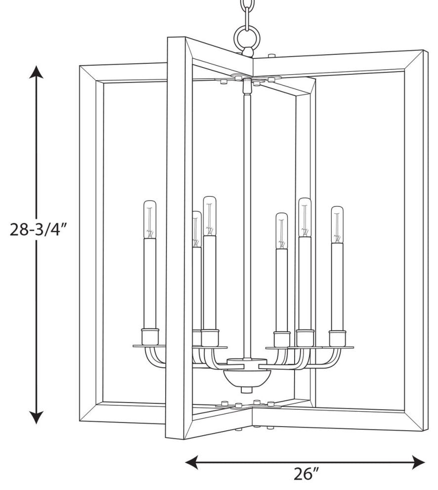 Progress Lighting Turnbury 6-Light Chandelier