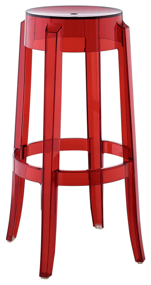 Modern Red Casper Bar Stool
