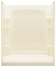 Sterling Alcove 60"x34"x75.25" Vikrell Center Shower Kit, Biscuit