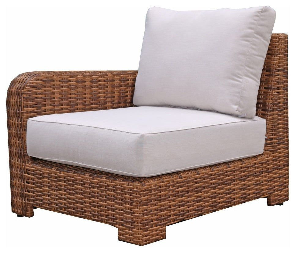 Nico Right Arm End, Natural Teak