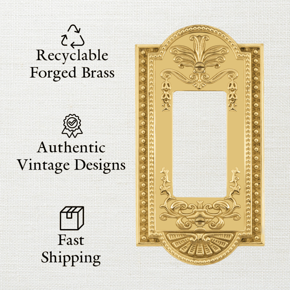 NW New York Switch Plate With Blank Cover, Satin Nickel