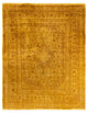 Overdyed One-of-a-Kind Hand-Knotted Area Rug Yellow, 8' 1" x 10' 5"