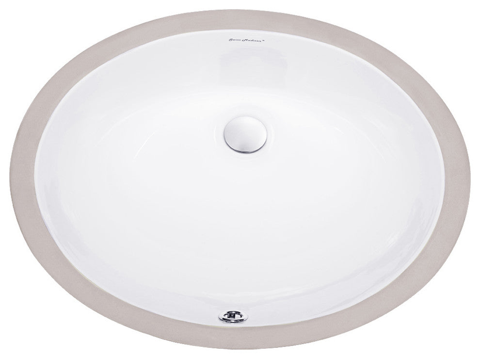 Monaco 19" Oval Under-Mount Bathroom Sink