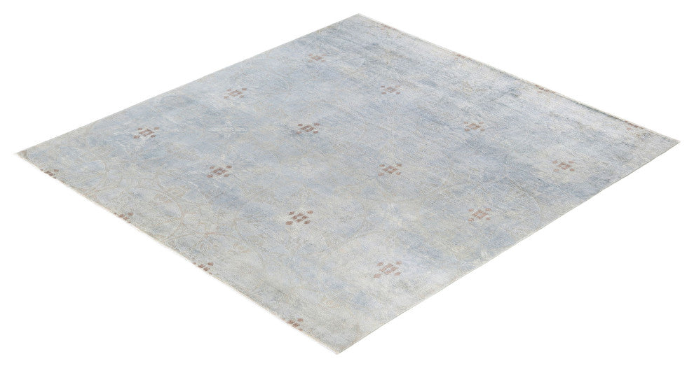 Overdyed One-of-a-Kind Hand-Knotted Area Rug Gray, 8' 0" x 8' 6"