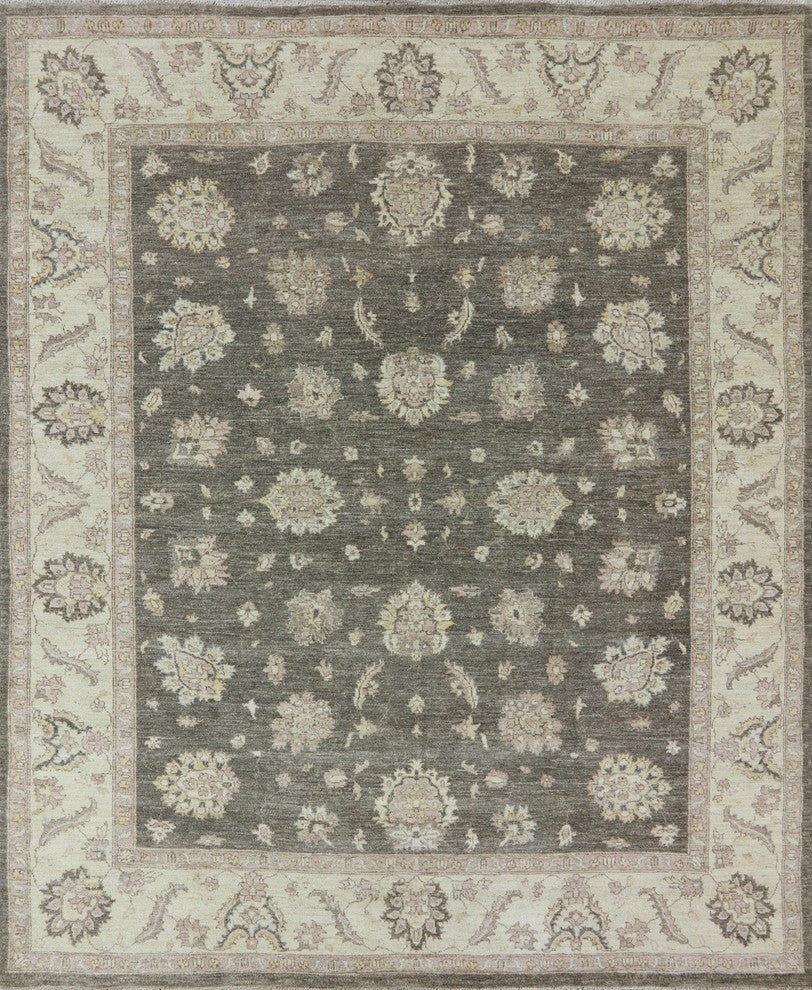 Peshawar Hand Knotted Wool Area Rug 8'x10', MC485