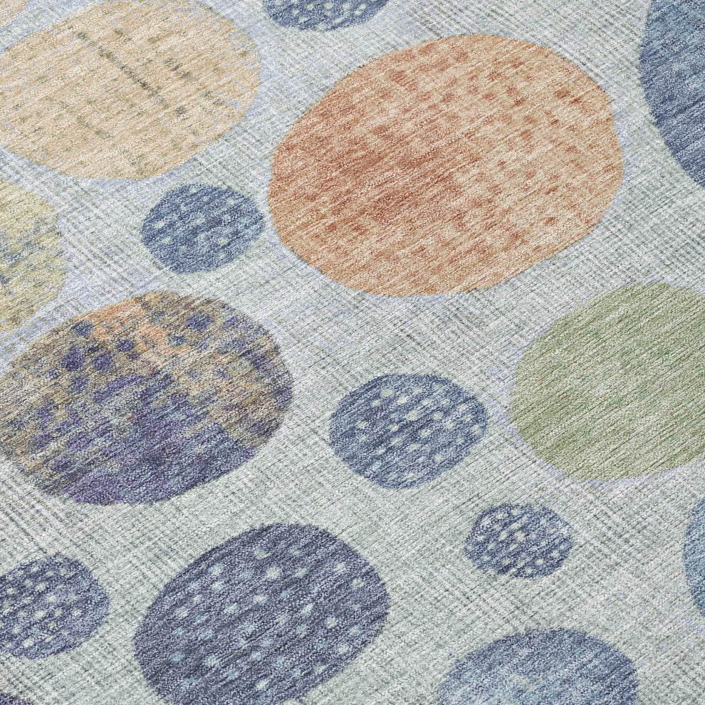 Machine Washable Indoor/Outdoor Chantille ACN1899 Denim 10' x 14' Rug