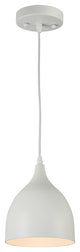 Chloe Lighting Walter Industrial 1 Light Pendant, Matte White