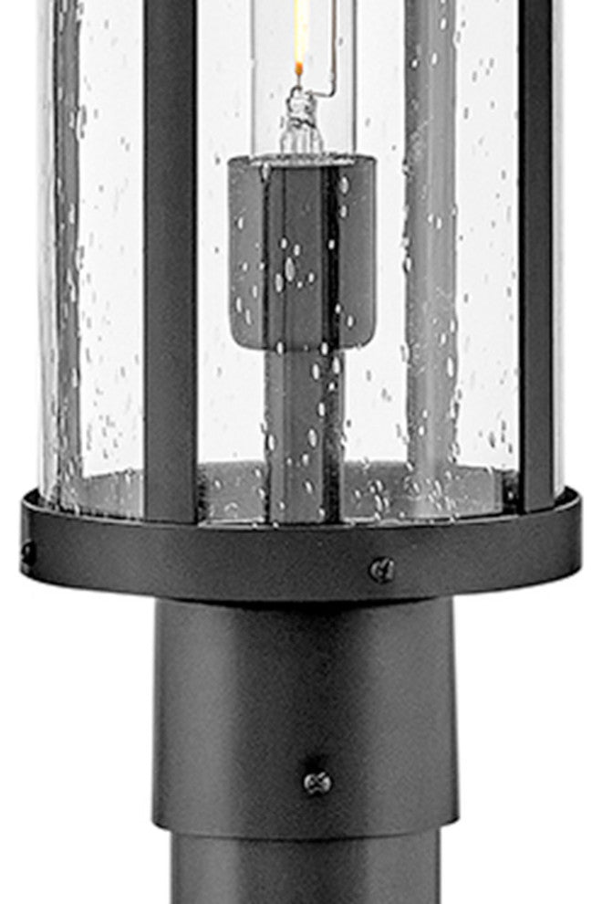 Lark Alfie Medium Post Mount Lantern, Black
